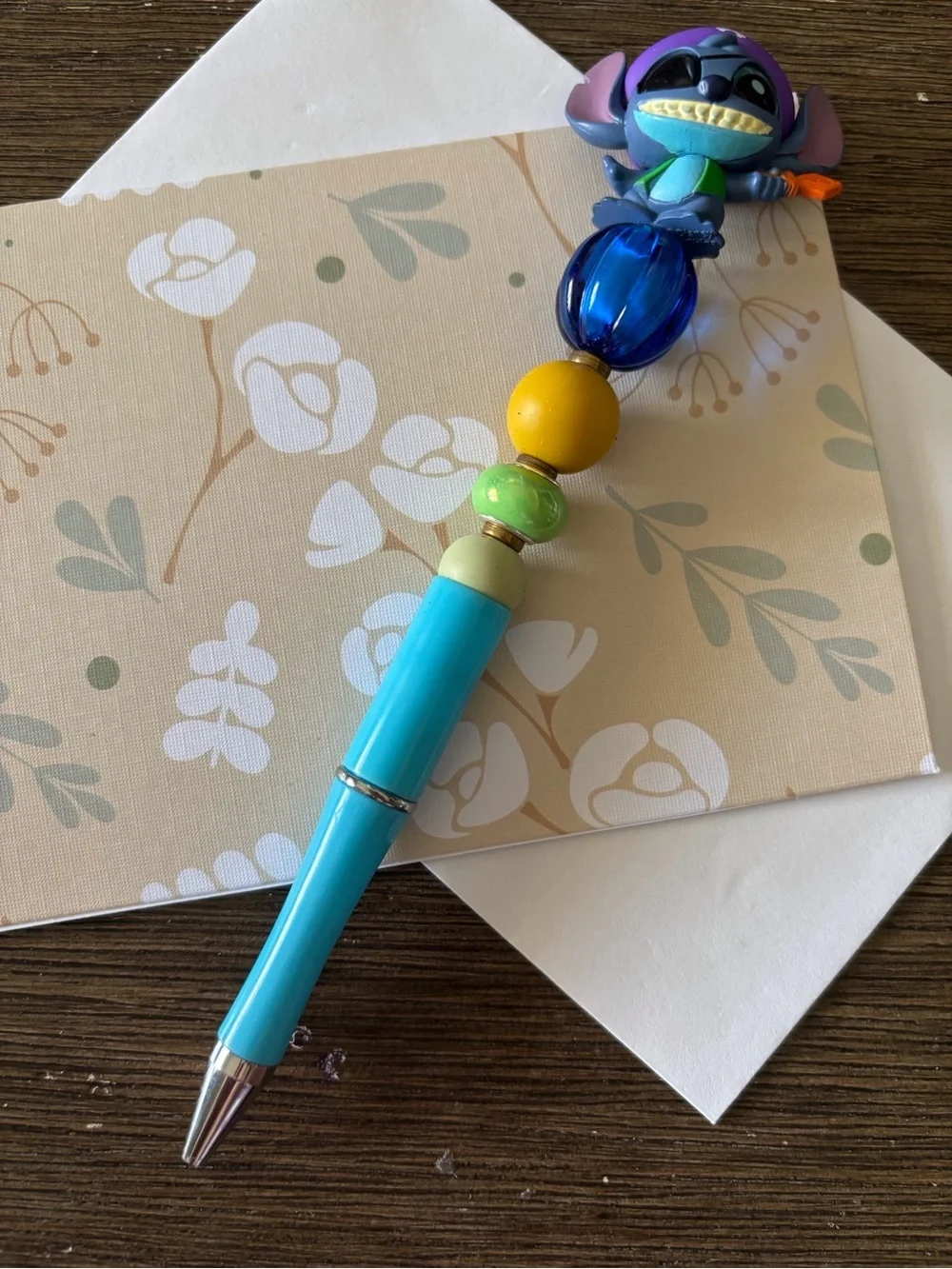 Disney Doorables: Lilo & Stitch: Stitch Halloween handmade beaded pen